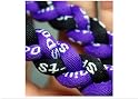20" Black/Purple Titanium Sport Tornado Baseball/Softball Necklace