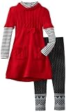 Young Hearts Girls 2-6X 2 Piece Cable Legging Set