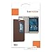 kwmobile Practical and Chic FLIP Cover case with Window and Synthetic Leather for Huawei MediaPad X2 7.0 in Dark Brown