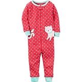 カーターズ Carter's/ 1ピースサンフィットコットンフットレスパジャマ ピンク ロンパース長袖 12ヶ月【並行輸入】
