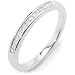0.16 Carat Princess Cut Diamond Half Eternity Ring in Platinum