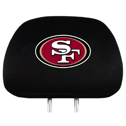 Team ProMark San Francisco 49ers Head Rest Covers - Set of 2