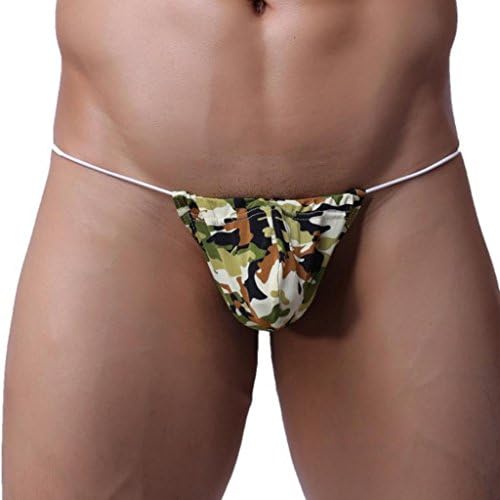 JAC Men's Sexy Camouflage Box Short Pants Briefs Red L