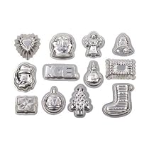 Farringdon Christmas Collection 12 Piece Tinplate Chocolate/Candy Moulds