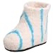Satch & Sol Infant/Toddler Booties Slipper,White/Blue,5 M US Toddler