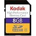 Electronics : Kodak 8GB SD High Capacity High Performance Memory Card