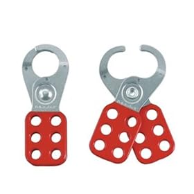 Master Lock 420 Safety Lockout Hasp with Vinyl Coated Handle, 1-Inch Inside Jaw Diameter