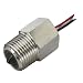 Gems Sensors 194472 Nickel Plated Steel Single Point Electro-Optic Level Switch with Dry Probe, 1/2" NPT Male, 12 VDC, Normally Closed