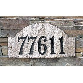 Qualarc Ridgecrest Arch Address Plaque by 