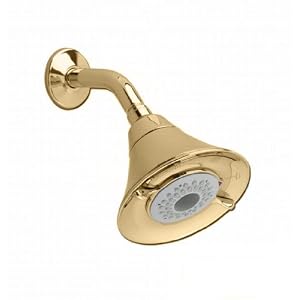 American Standard 1660.733.099 Flowise 3-Function Water Saving Showerhead, Polished Brass