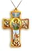 St. Michael Necklace with Cord, 2 x 1.5" - MADE IN ITALY