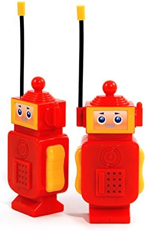 (2-Pack) Kids Walkie Talkie Two-Way Radio Electronic Portable Toy Play Set Red