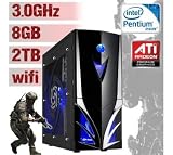 AWD-IT GPC203 Intel Pentium E5700 Dual Core 3.0Ghz -ATI HD5450 1GB - 8GB DDR3 - 2TB - Gaming PC System