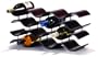 Oenophilia Bali 12-Bottle Wine Rack, Ebony black/brown