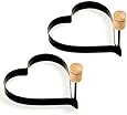 Norpro Nonstick Heart Pancake Egg Rings, Set of 2