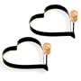 Norpro Nonstick Heart Pancake Egg Rings, Set of 2