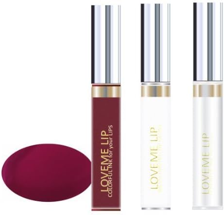 LoveMe Lip Colorful Ink for Your Lips KIT (Color, Moisturizing Gloss, Remover) - Blue Claret