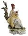 c1900 Richard Ginori Dresden style figure of a seated lady with lace NEGR178