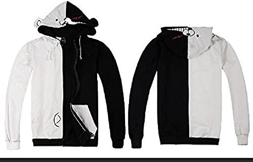 Guirui DANGAN RONPA black polar bear style Monokuma jersey over parka Sweat