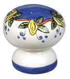 Atlas Homewares 3160-18 1-3/4-Inch Tuscany Collection Elba Lemon Hand painted Ceramic Knob, Ceramic