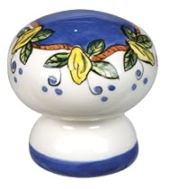 Atlas Homewares 3160-18 1-3/4-Inch Tuscany Collection Elba Lemon Hand painted Ceramic Knob, Ceramic
