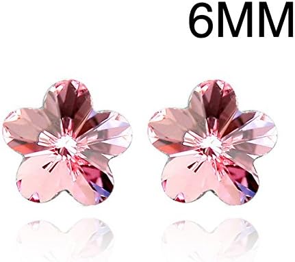 Fetrun Swarovski Elements "Romannce " Cherry Style Crystal Earing 0.23 inch Color Rose