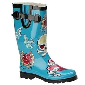  Women's Tattoo City Rainboot