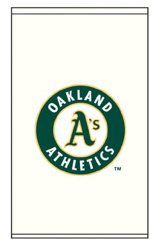 Roller Shades MLB Oakland Athletics Primary Logo - Off-White Background 0569_0002