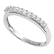 Sterling Silver w/ CZ Ring - 2mm Band Width - 3mm Face Height - Clear CZ - Size: 5-10