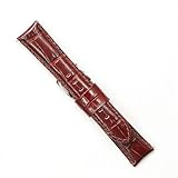 松重オリジナルYK801A 19mm 牛革型押し チョコ色