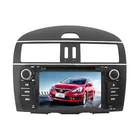 Pino-pror Nissan-Tiida 2011(low equipment) 7 pouces �� ��cran tactile num��rique sp��ciale au tableau de bord voiture lecteur dvd avec syst��me de navigation GPS Bluetooth Support TV iPod SD FM / AM USB