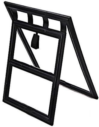 Black small Lockable Cat Dog Pet Screen Door for Window or Door Flap 8"x10"