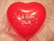 10 rote Herzballons Ich liebe Dich