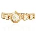 ThaiTime 2pcs Fashion Woman Girls Heart Shape Bracelet with Elegant Quartz Wrist Watch