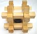 Wooden Puzzle. 3D. Trapped Ball.