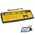 Keys-U-See - Keyboard - PS/2, USB - 104 keys - black, yellow - English - US