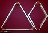 8 and 9 Pool Table Ball Rack Natural Finish - Billiards