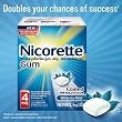Nicorette Nicotine Gum White Ice Mint 4 mg - 190 Pieces