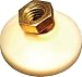1.25 Dia., 3/8-16 Thds., .88 Lg., 300 Lbs Max Load, Select Inch 15o Swivel Socket Style Leveling Pads W/delrin Pad W/ Gold Chromate (1 Each)