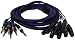 Musical Instruments : Pyle Pro PPSN812 8 Ch Snake Cable 1/4"-XLR Female 9 ft.