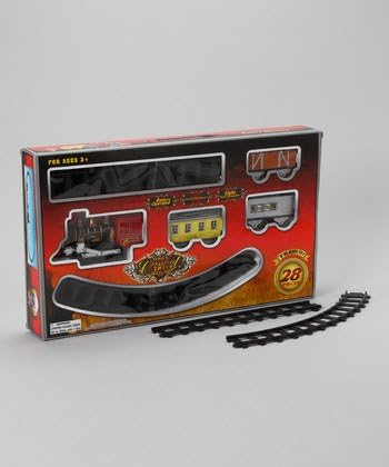 Classic Train Set for Kids Realistic Train Sounds - Light From Locomotive Train Set 28 Pieces