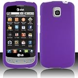 iNcido Brand Cell Phone Rubber Purple Protective Case Faceplate Cover For L ....
