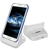 RND Power Solutions Deluxe Cradle / Desktop Docking Station and 2nd Battery Charger for Samsung Galaxy Note II (2) (compatible without or with a slim-fit case) (white)