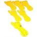 6 Toe Ring Holder Yellow Foam Foot Body Jewelry Display