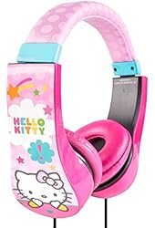 Hello Kitty Kid Safe Over the Ear Headphone with Volume Limiter, Styles May Vary (30309)