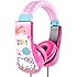 Hello Kitty Kid Safe Over the Ear Headphone with Volume Limiter, Styles May Vary (30309)