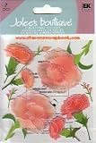 Jolee’s Boutique Pink Carnation Glitter Dimensional Scrapbook Stickers
