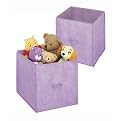 Whitmor Collapsible Cubes Set of 2 - Purple (14")