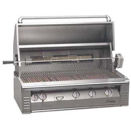 Alfresco Gas Grills Classic 42 Inch Propane Gas Grill With Rotisserie - Built In
