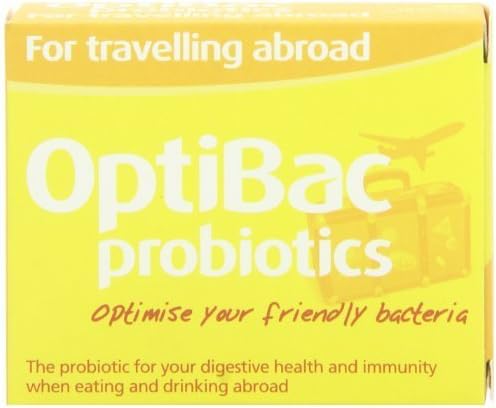 Optibac Probiotics For Travelling Abroad Pmp Uk 20 Vegetarian Capsules